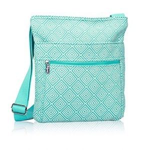 Thirty-One Aqua Diamond Organizing Shoulder Bag